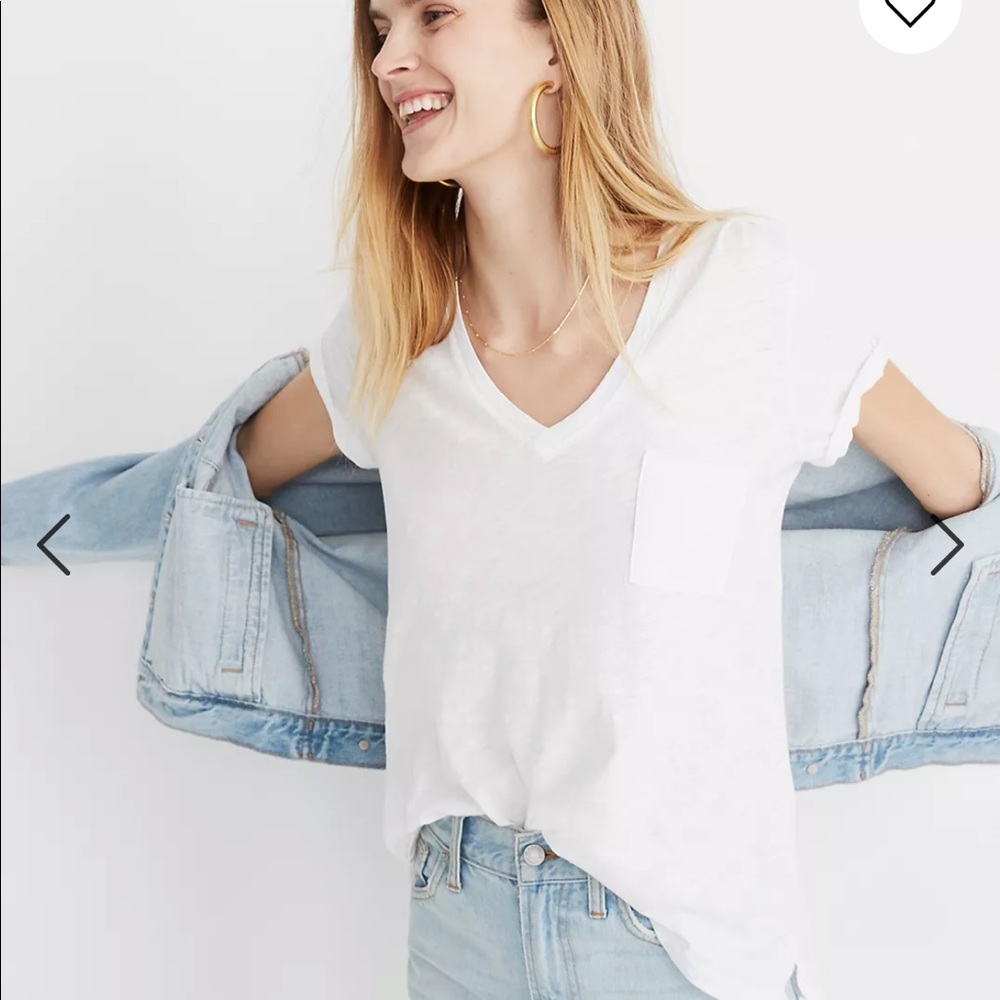 Madewell Women’s Whisper Cotton V-neck